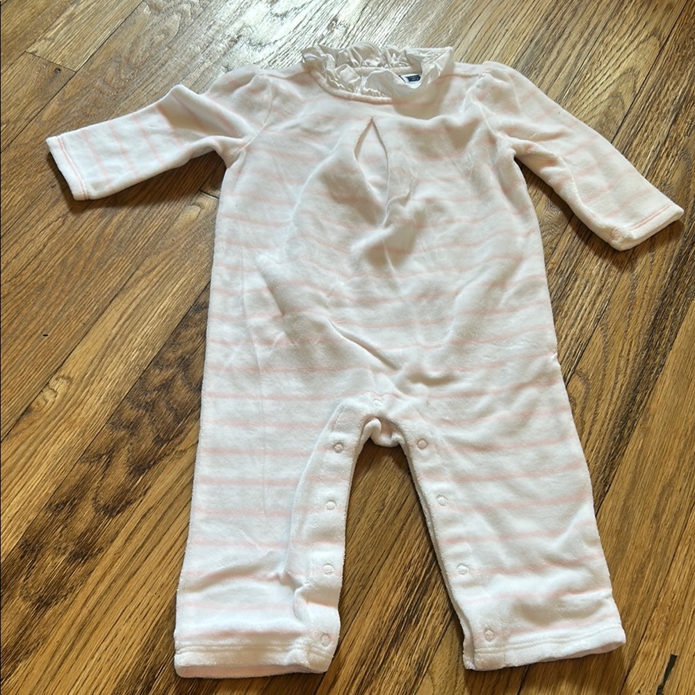 Pink Striped Kids One Piece